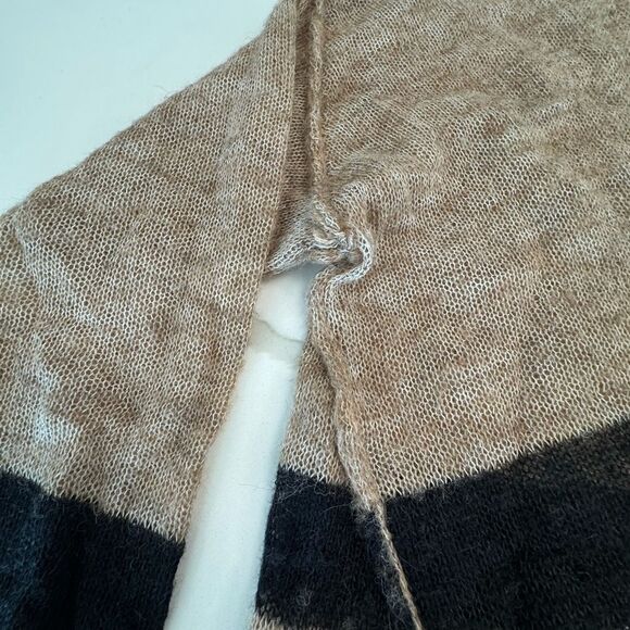 Free People Tan and Black Chevron Sweater - Picture 5 of 9